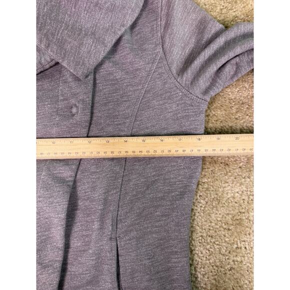 EDDIE BAUER Women's Long Sleeve Button Sweater Size S Gray Wrap E229 - Picture 3 of 9